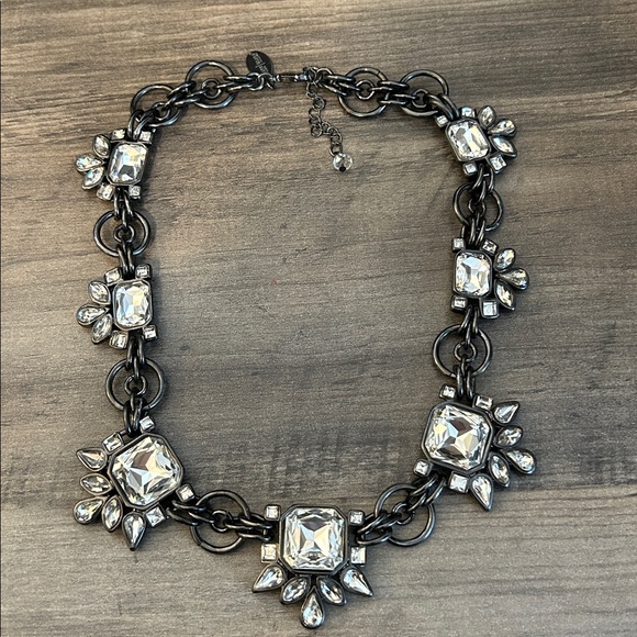 Gorgeous! WHBM White House Black Market rhinestone statement necklace #J38 - Picture 5 of 9